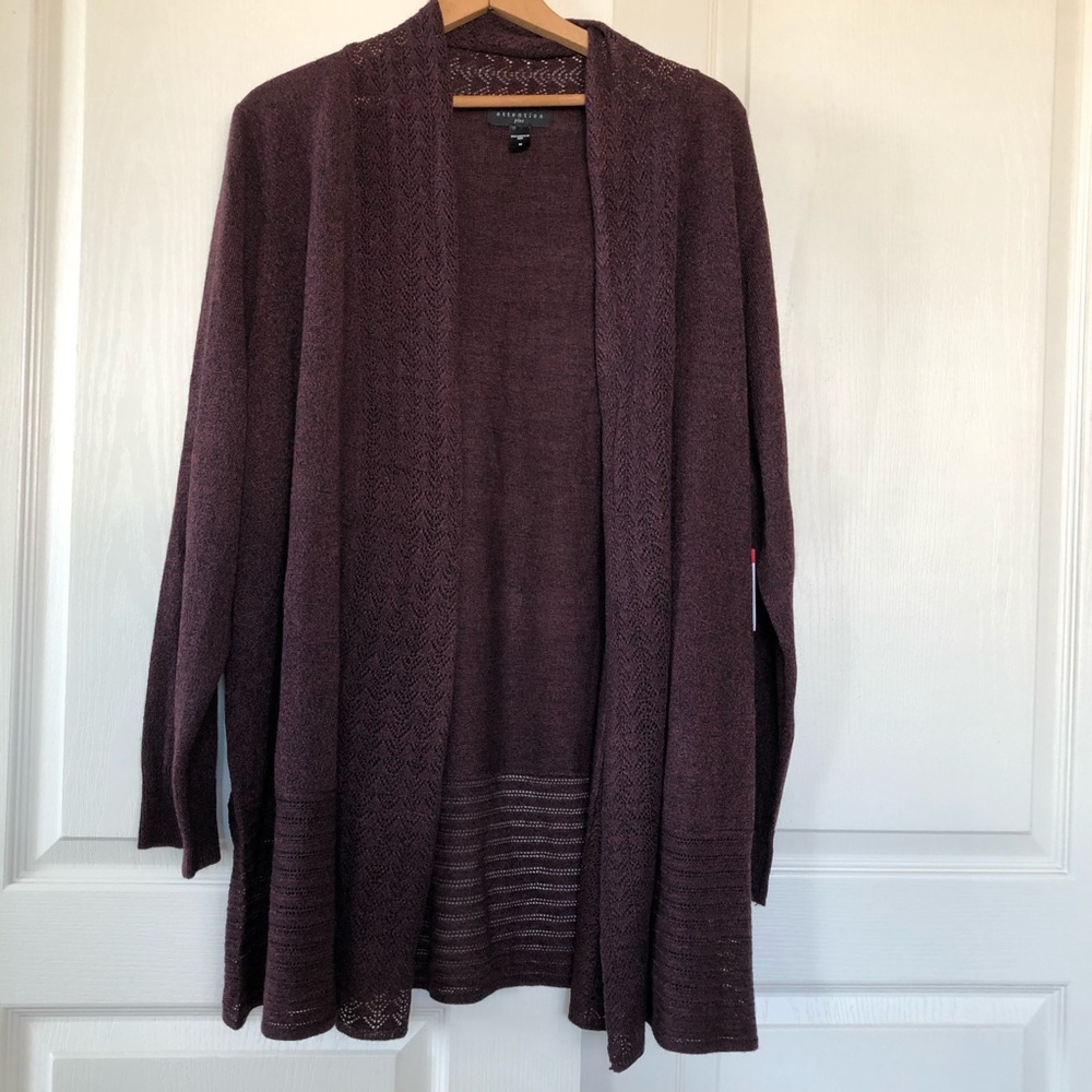 NWT Attention Open front cardigan 3X